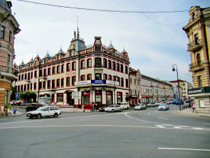 Картинка владивосток города -+здания +дома россия здания автомобили улица