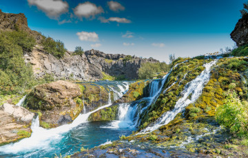 Картинка природа водопады простор