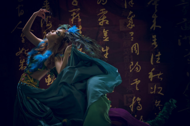 Обои картинки фото разное, маски,  карнавальные костюмы, девушка, азиатка, стиль