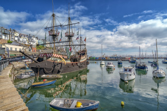 Картинка корабли парусники паруса мачты