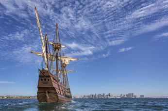 Картинка корабли парусники паруса мачты