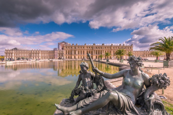 Картинка palace+of+versailles города париж+ франция простор