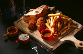 Картинка еда картофель соусы фри