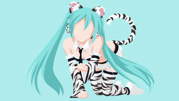 Картинка аниме vocaloid девушка