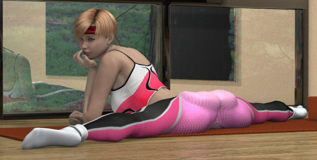 Обои картинки фото 3д графика, спорт , sport, девушка, взгляд, фон