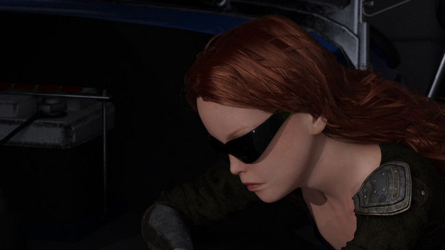 Обои картинки фото 3д графика, портрет , portraits, фон, взгляд, девочка