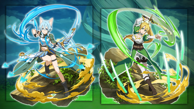 Обои картинки фото аниме, sword art online, мастера, меча, онлайн