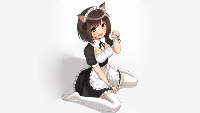 Обои картинки фото аниме, unknown,  другое , фон, взгляд, девушка