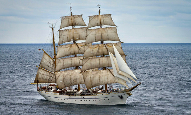 Обои картинки фото корабли, парусники, паруса, мачты