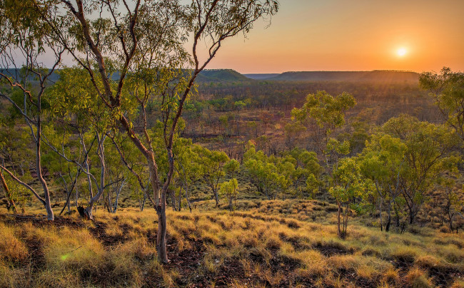 Обои картинки фото природа, восходы, закаты, простор