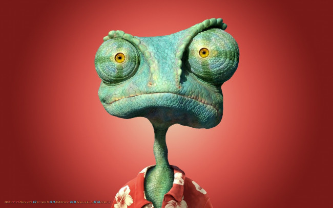 Обои картинки фото календари, кино,  мультфильмы, хамелеон