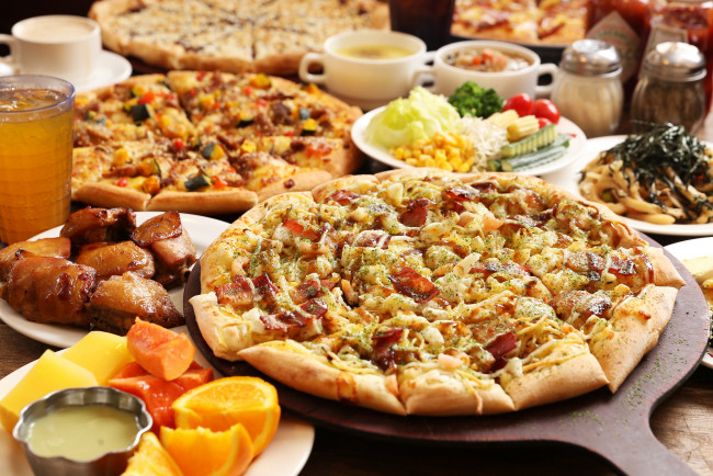 Обои картинки фото еда, пицца, снедь