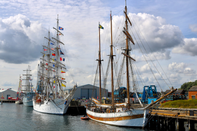 Обои картинки фото корабли, парусники, паруса, мачты