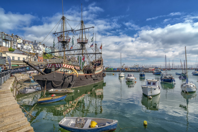 Обои картинки фото корабли, парусники, паруса, мачты