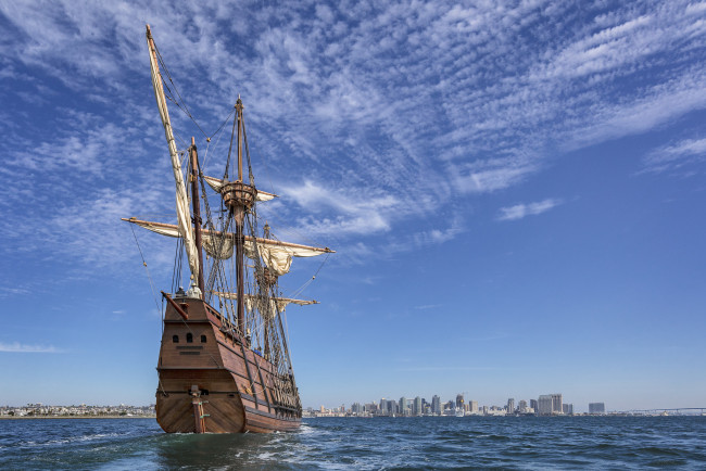 Обои картинки фото корабли, парусники, паруса, мачты