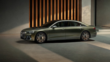 Картинка автомобили audi a8 l horch 2021 седан профиль ауди