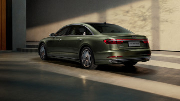 Картинка автомобили audi a8l horch 2021 седан вид сзади премиум класс