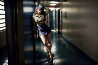 Картинка 3д+графика люди+ people художественный солдат девушка красота