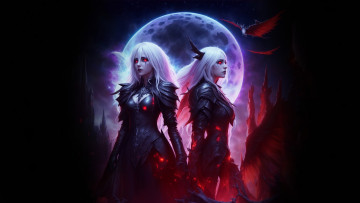 Картинка фэнтези вампиры нейросети графика нейроарт ai art нейронные сети рисунки нейро искусство