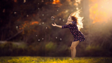 Картинка разное дети девочка пузыри