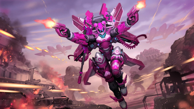 Обои картинки фото видео игры, airmech arena, робот, техника, оружие