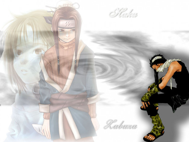 Обои картинки фото аниме, naruto, zabuza, haku
