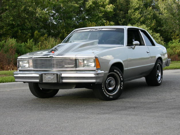 Обои картинки фото chevy, malibu, 1981, автомобили, chevrolet