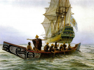 Картинка корабли рисованные