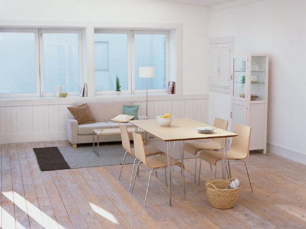 Обои картинки фото интерьер, столовая