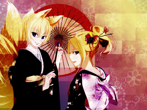 Обои картинки фото аниме, animals