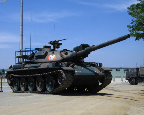 Картинка техника военная гусеничная бронетехника танк тип 74