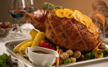 Картинка еда мясные блюда запеченное мясо гарнир соус помидоры томаты