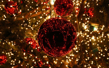 Картинка праздничные шарики лампочки