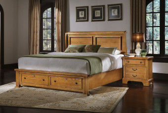 Картинка интерьер спальня подушки кровать