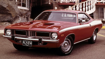 Картинка plymouth cuda автомобили стиль мощь скорость автомобиль