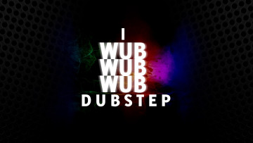 Картинка wub dubstep разное компьютерный дизайн надпись буквы цвета