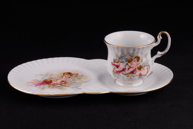 Обои картинки фото разное, посуда, столовые, приборы, кухонная, утварь, сервиз, для, завтрака