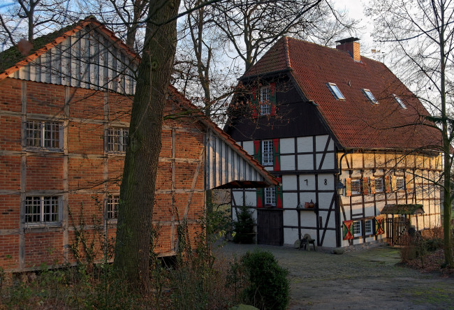 Обои картинки фото германия, остбеверн, города, здания, дома, улица