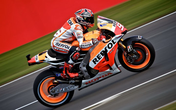 Картинка спорт мотоспорт marc marquez гонки honda team