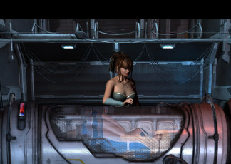 Картинка 3д+графика фантазия+ fantasy девушка взгляд фон