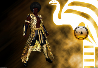 Картинка 3д+графика фантазия+ fantasy взгляд мужчина знак фон