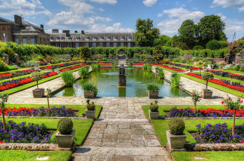 Картинка города -+дворцы +замки +крепости фонтан пруд парк дворец