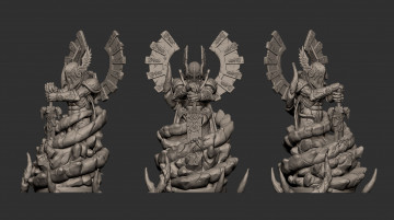 Картинка 3д+графика _science+fiction воин шлем меч