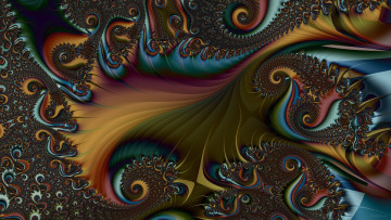 Картинка 3д+графика фракталы+ fractal узор фон цвета