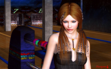 Картинка 3д+графика люди+ people фон взгляд девушка