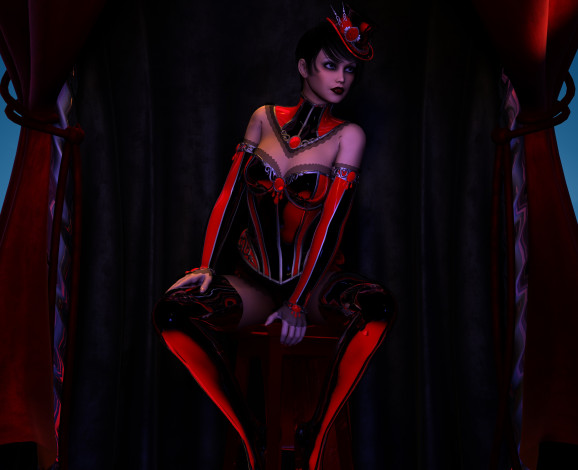 Обои картинки фото 3д графика, люди , people, фон, взгляд, девушка