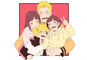 Картинка аниме naruto арт семья