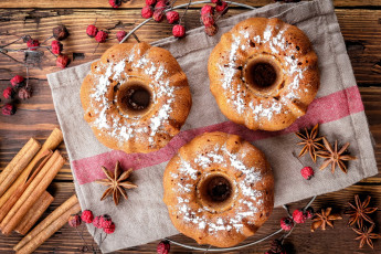 Картинка еда пирожные +кексы +печенье бадьян корица