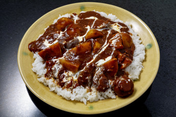 Картинка еда вторые+блюда соус мясо рися