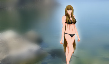 Картинка аниме unknown +другое взгляд фон smal девушка